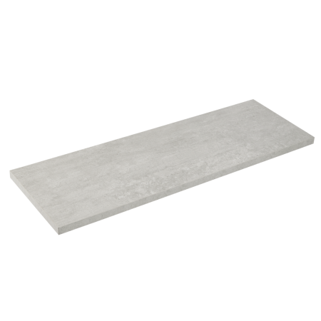 type A Floating Wall Shelf Board, Grey Concrete, 8 x 24-in