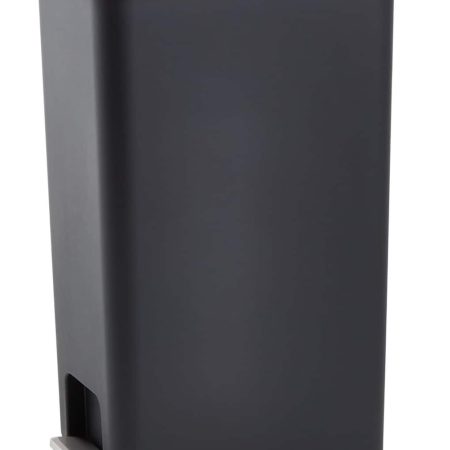 Type A Slim Black Resin Garbage Can, 45-L