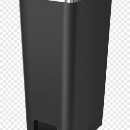 Type A Slim Black Resin Garbage Can, 45-L