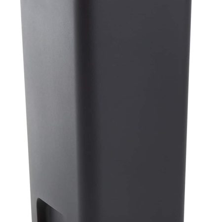 Type A Wide Black Resin Garbage Can, 45-L