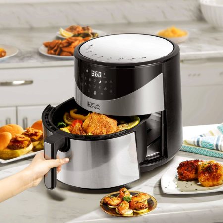 Ultima Cosa 10+1 Cook Mode Air Fryer with 3D Heat & Digital Touchscreen, 8.5-L