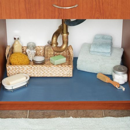 Con-Tact Under Sink Mat Non-Adhesive Water-Resistant Cabinet/Shelf Liner, Clear, 24 x 48-in