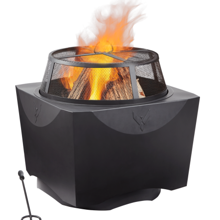 Vermont Castings 2-in-1 Cooking Grill & Low Smoke Fire Pit, 23 5/8 x 23 1/2-in