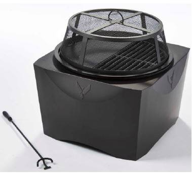 Vermont Castings 2-in-1 Cooking Grill & Low Smoke Fire Pit, 23 5/8 x 23 1/2-in