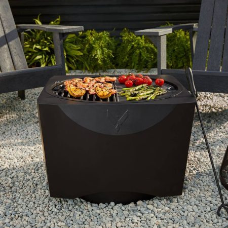 Vermont Castings 2-in-1 Cooking Grill & Low Smoke Fire Pit, 23 5/8 x 23 1/2-in