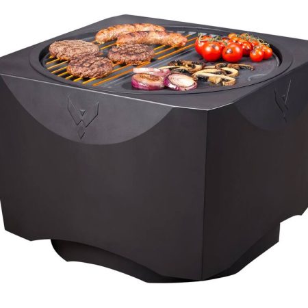 Vermont Castings 2-in-1 Cooking Grill & Low Smoke Fire Pit, 23 5/8 x 23 1/2-in