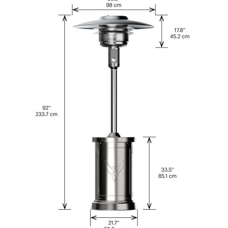 Vermont Castings Stainless Steel Propane Patio Heater