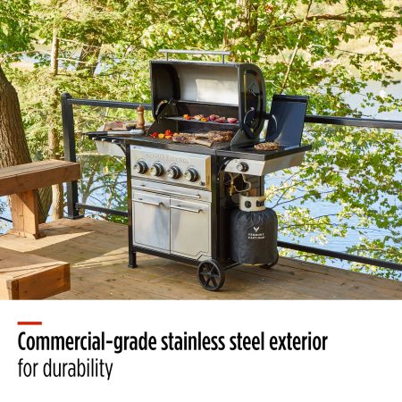 Vermont Castings Vanguard XE 4-Burner Stainless Steel Convertible Propane Gas BBQ Grill