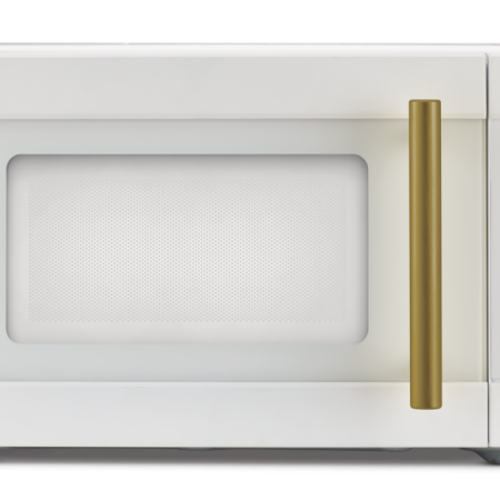 Vida by PADERNO Microwave Oven, White/Gold, 0.9-cu-ft