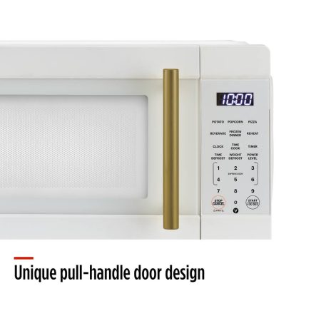 Vida by PADERNO Microwave Oven, White/Gold, 0.9-cu-ft