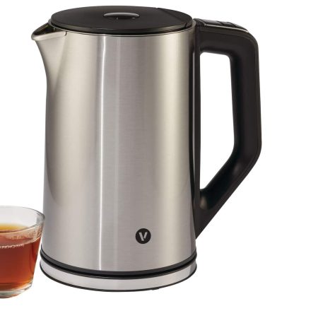 Vida by PADERNO Cordless Temperature Control Electric Kettle w/ Auto Shut-Off, Stainless Steel, 1.5-L