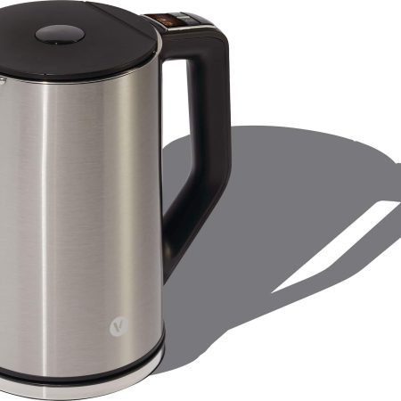 Vida by PADERNO Cordless Temperature Control Electric Kettle w/ Auto Shut-Off, Stainless Steel, 1.5-L