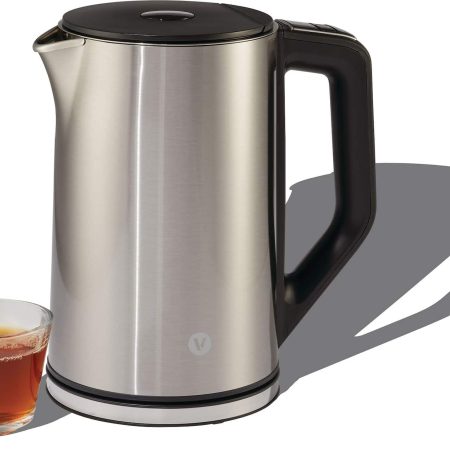 Vida by PADERNO Cordless Temperature Control Electric Kettle w/ Auto Shut-Off, Stainless Steel, 1.5-L