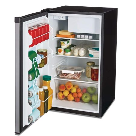 Vida by PADERNO Single-Door Stainless Steel Fridge, 4.4 Cu-Ft