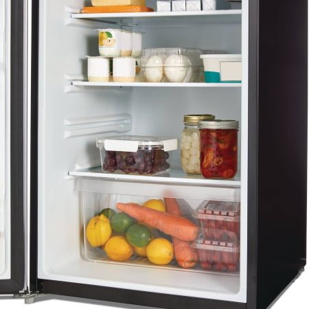 Vida by PADERNO Single-Door Stainless Steel Fridge, 4.4 Cu-Ft