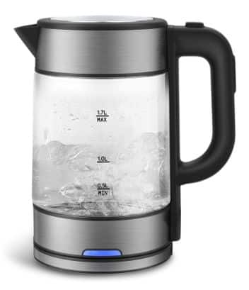 Vida by PADERNO Variable Temperature Glass Kettle, 1.7-L