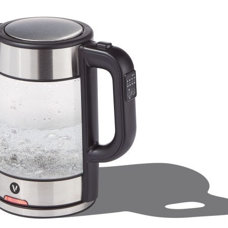 Vida by PADERNO Variable Temperature Glass Kettle, 1.7-L