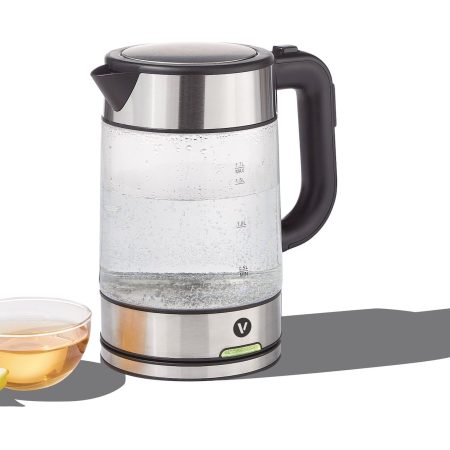 Vida by PADERNO Variable Temperature Glass Kettle, 1.7-L