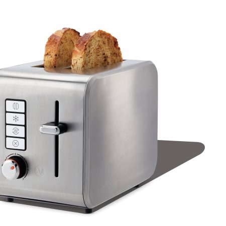 Vida by PADERNO Stainless Steel Toaster with 7 Settings, 2-Slices