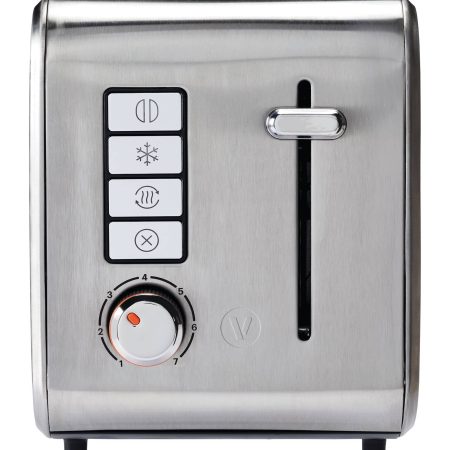 Vida by PADERNO Stainless Steel Toaster with 7 Settings, 2-Slices