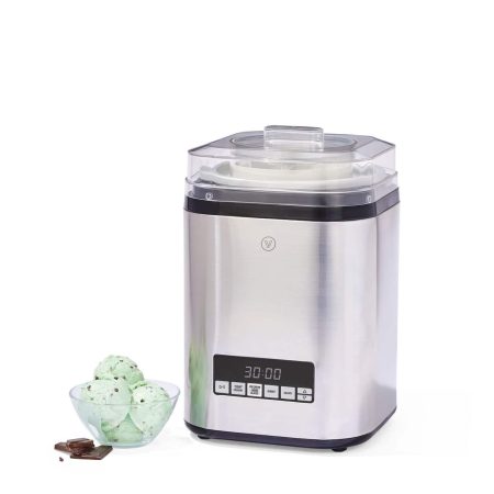 Vida by PADERNO Digital Ice Cream Maker, 4-in-1 Ice Cream & Frozen Treat Maker, Stainless Steel, 1.9-L