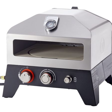 Vida By PADERNO Portable Outdoor Pizza Oven with a Lazy Susan Ceramic Pizza Stone