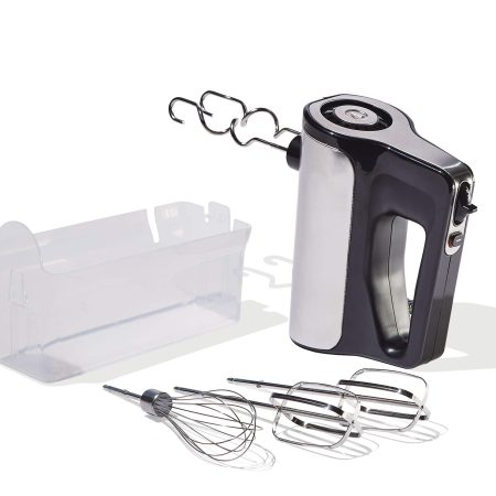 Vida by PADERNO Variable Speed Hand Mixer with Storage Case, Includes Attachments, Black