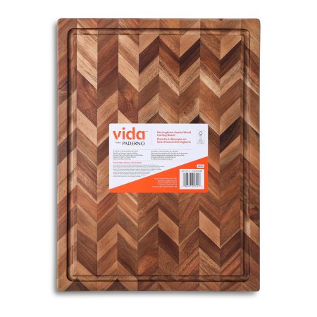 Vida by PADERNO Herringbone Acacia Wood Board