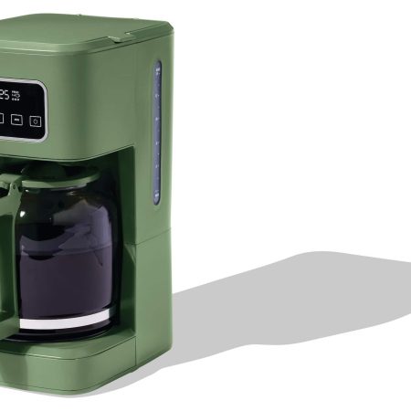 Vida by PADERNO Colour Series Programmable Coffee Maker with Auto Shut Off, Matcha, 14-Cup