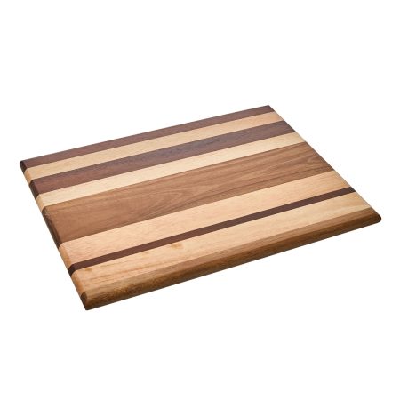 Vida by PADERNO Striped Multi Wood Large Cutting Board