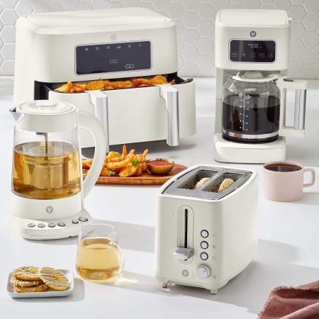 Vida by PADERNO Colour Series Programmable Coffee Maker with Auto Shut Off, Shortbread, 14-Cup