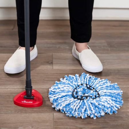 Vileda RinseClean Microfibre Mop Refill, Reusable Mop Head Replacement