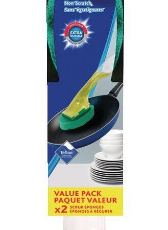 Vileda Scrunge Multi-Purpose Dishwand Value Pack with Sponge Refills