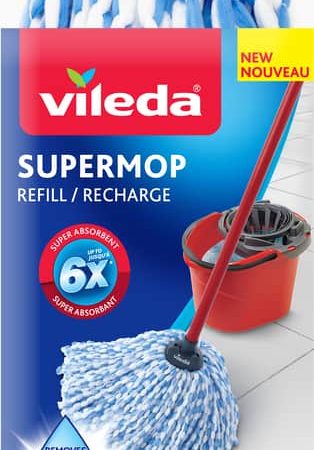 Vileda Supermop Multi-Surface Reusable Microfibre Mop Refill