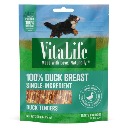 VitaLife Duck Tenders Dog Treats, 200-g