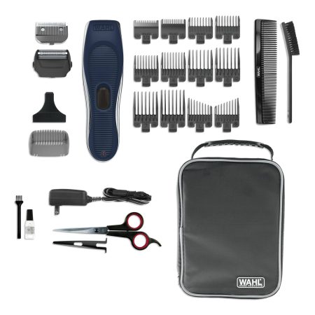 Wahl 3274 Lithium Ion Clip & Shave Cord/Cordless Electric Clipper & Foil Shaver Kit, 25-pc