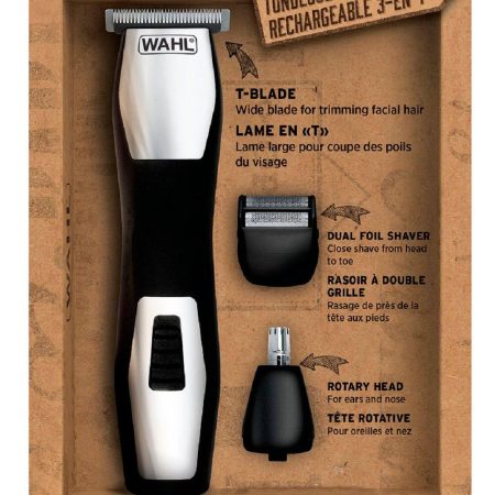 Wahl 3285 Beard & Body Grooming Kit with Rechargeable Cordless Hair Clipper/Trimmer, 10-pc