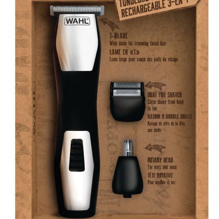 Wahl 3285 Beard & Body Grooming Kit with Rechargeable Cordless Hair Clipper/Trimmer, 10-pc