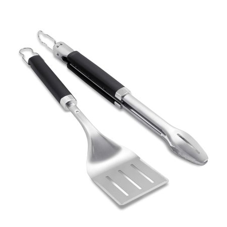 Weber Stainless Steel Outdoor BBQ Grill Griddle Accessories Tools Set, 2-pc