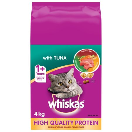 Whiskas Tuna Selections Adult Dry Cat Food, 4-kg