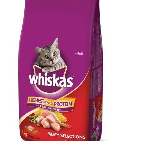 Whiskas Meaty Selections Dry Cat Food, 4-kg