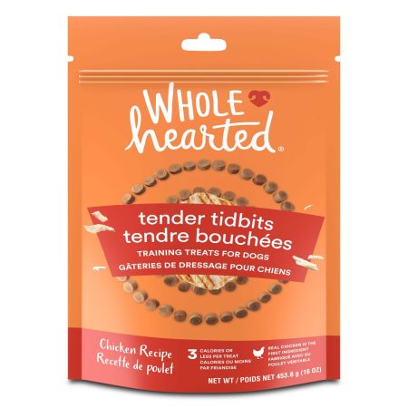 WholeHearted Grain-Free Tender Tidbits Chicken Recipe Dog Training Treats, 453-g