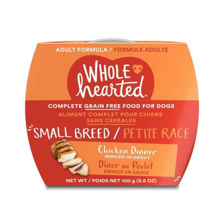 WholeHearted Grain Free Small Breed Adult Minced in Gravy Wet Dog Food Variety Pack, 12x100g