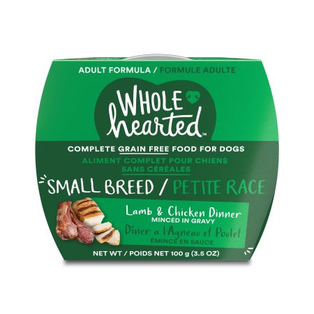 WholeHearted Grain Free Small Breed Adult Minced in Gravy Wet Dog Food Variety Pack, 12x100g