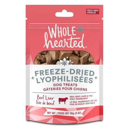 WholeHearted Freeze-Dried Beef Dog Treats, 85-g