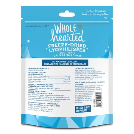 WholeHearted Freeze-Dried Salmon Dog Treats, 227-g