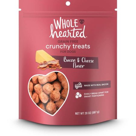 WholeHearted Grain Free Bacon & Cheese Flavour Dog Treats, 567-g