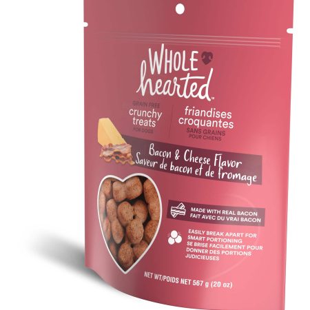 WholeHearted Grain Free Bacon & Cheese Flavour Dog Treats, 567-g