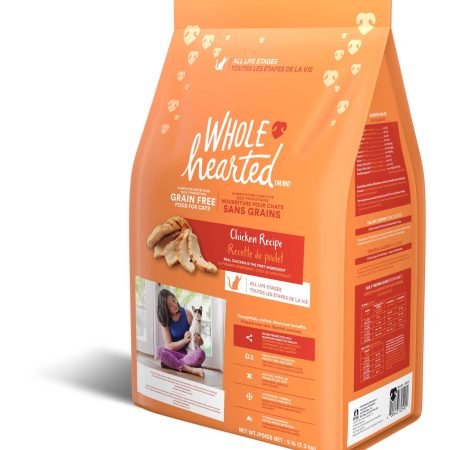 WholeHearted Grain-Free Chicken Formula Dry Cat Food, Assorted Sizes