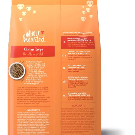 WholeHearted Grain-Free Chicken Formula Dry Cat Food, Assorted Sizes